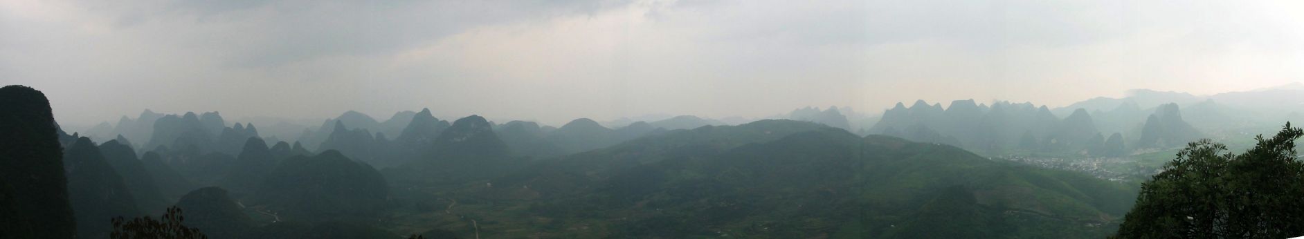 Point de vue depuis le Moonhill (dessus l'arche)